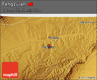 Physical 3D Map of Fengzijian
