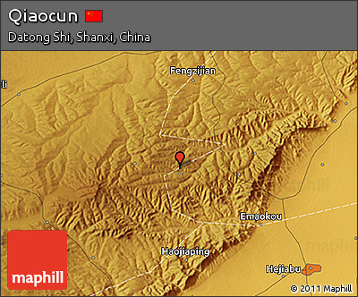 Physical 3D Map of Qiaocun