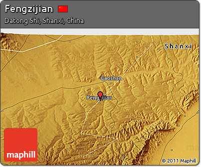 Physical 3D Map of Fengzijian