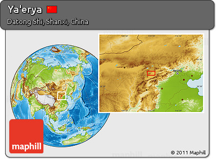 Physical Location Map of Ya'erya