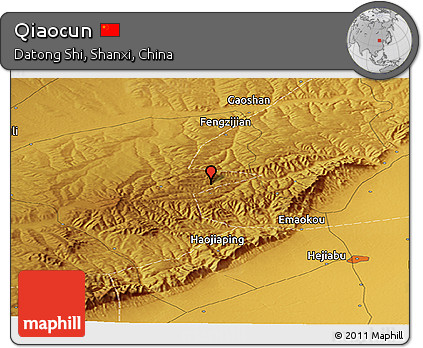 Physical Panoramic Map of Qiaocun
