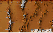 Physical Map of the area around 39° 57' 6" N, 115° 31' 30" W