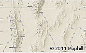 Shaded Relief Map of the area around 39° 57' 6" N, 115° 31' 30" W
