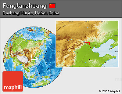 Physical Location Map of Fenglanzhuang
