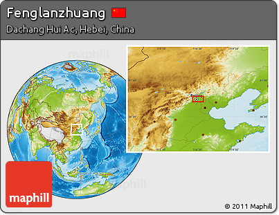 Physical Location Map of Fenglanzhuang