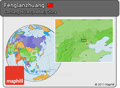 Political Location Map of Fenglanzhuang