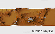 Physical Panoramic Map of the area around 39° 57' 6" N, 116° 22' 30" W