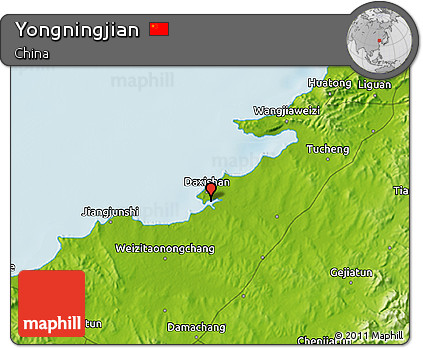 Physical 3D Map of Yongningjian