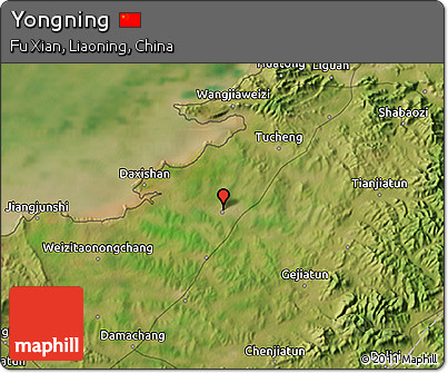 Satellite 3D Map of Yongning