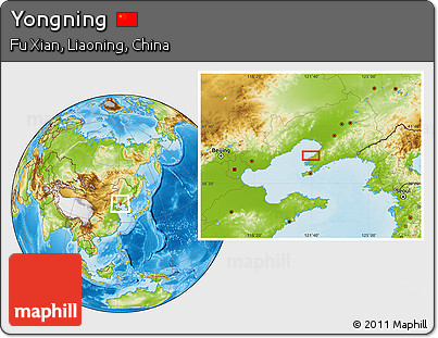 Physical Location Map of Yongning