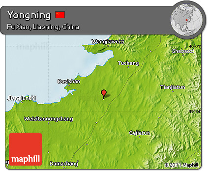 Physical Map of Yongning