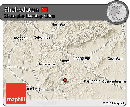 Shaded Relief 3D Map of Shahedatun