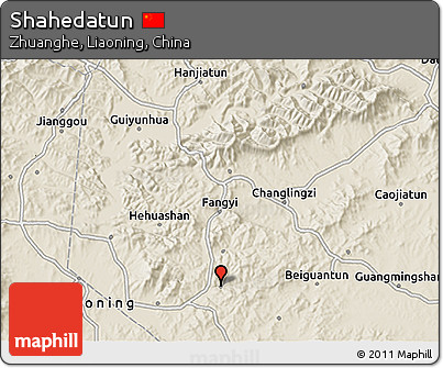 Shaded Relief 3D Map of Shahedatun