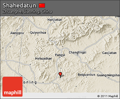Shaded Relief 3D Map of Shahedatun