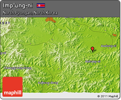 Physical 3D Map of Imp'ung-ni