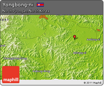 Physical 3D Map of Yongbong-ni