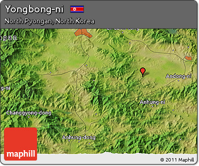 Satellite 3D Map of Yongbong-ni