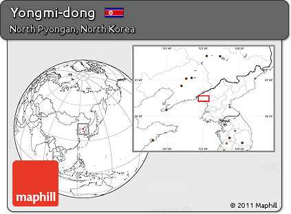 Blank Location Map of Yongmi-dong