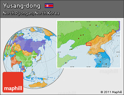 Political Location Map of Yusang-dong