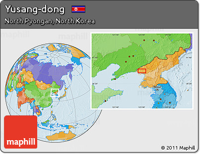 Political Location Map of Yusang-dong