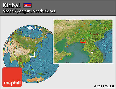 Satellite Location Map of Kinbal