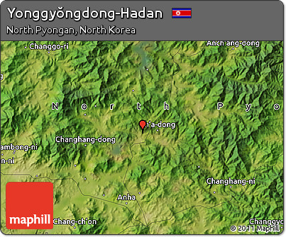 Satellite Map of Yonggyŏngdong-Hadan