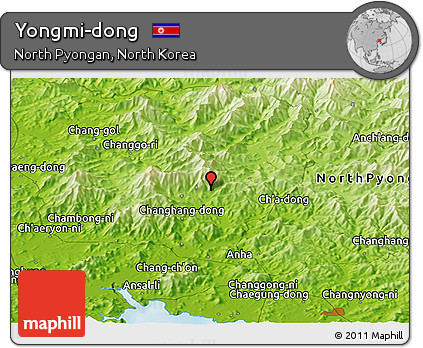 Physical Panoramic Map of Yongmi-dong
