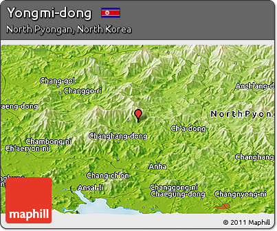 Physical Panoramic Map of Yongmi-dong