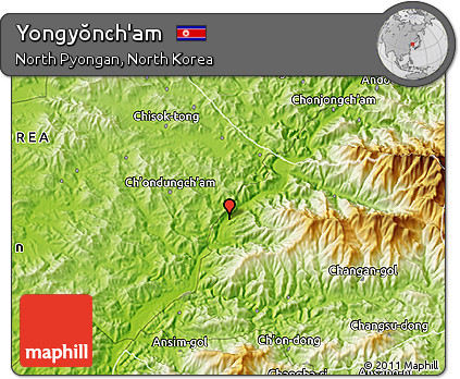 Physical 3D Map of Yongyŏnch'am