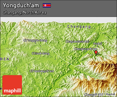 Physical 3D Map of Yongduch'am