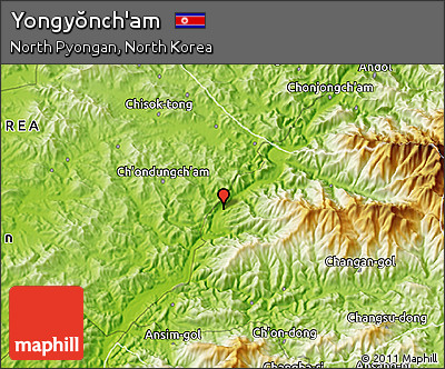 Physical 3D Map of Yongyŏnch'am