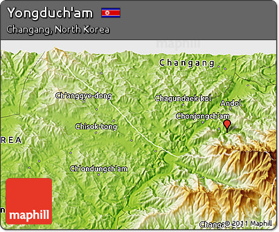 Physical 3D Map of Yongduch'am