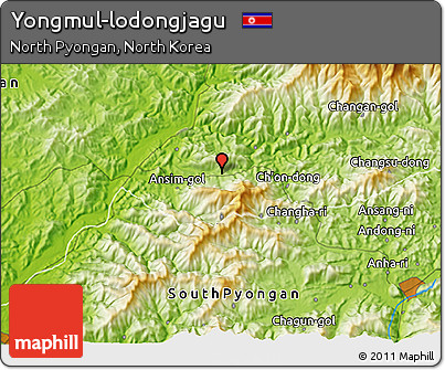 Physical 3D Map of Yongmul-lodongjagu