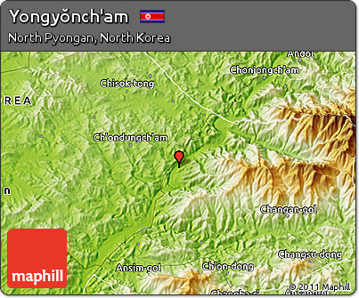 Physical 3D Map of Yongyŏnch'am