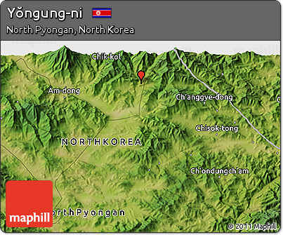 Satellite 3D Map of Yŏngung-ni