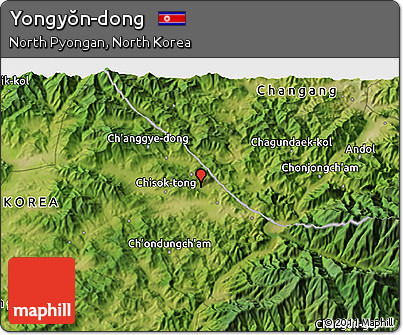 Satellite 3D Map of Yongyŏn-dong