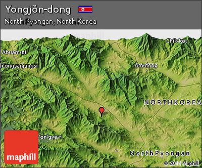 Satellite 3D Map of Yongjŏn-dong