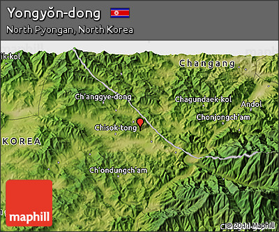 Satellite 3D Map of Yongyŏn-dong