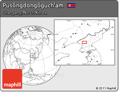Blank Location Map of Pusŏngdongŏguch'am