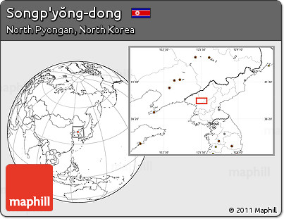 Blank Location Map of Songp'yŏng-dong