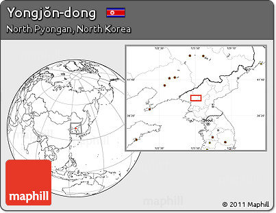 Blank Location Map of Yongjŏn-dong