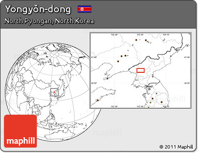 Blank Location Map of Yongyŏn-dong