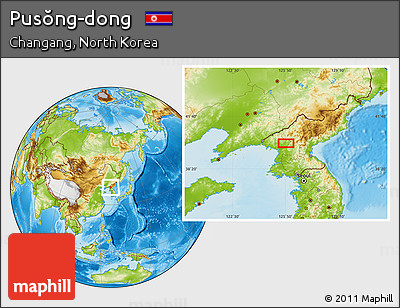Physical Location Map of Pusŏng-dong