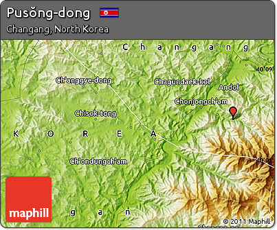 Physical Map of Pusŏng-dong