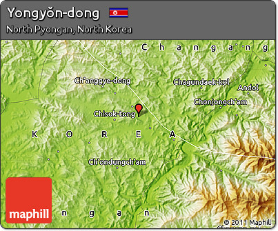 Physical Map of Yongyŏn-dong