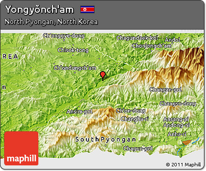 Physical Panoramic Map of Yongyŏnch'am