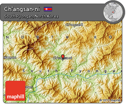 Physical Map of Ch'angsan-ni