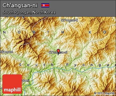 Physical Map of Ch'angsan-ni
