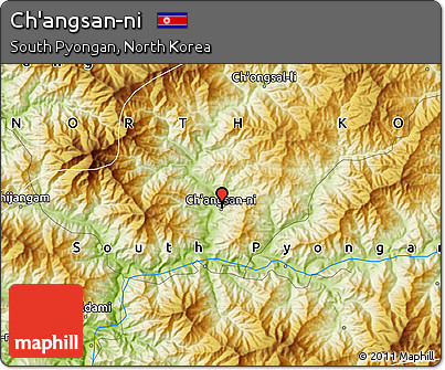 Physical Map of Ch'angsan-ni