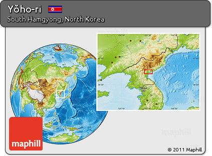 Physical Location Map of Yŏho-ri